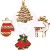 Sale Charms metálicos Christmas In The Country Frank García Telas, Sedas Y Fieltro