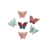 New Charms Metálicos Mariposas Índigo Frank García Prima Telas, Sedas Y Fieltro