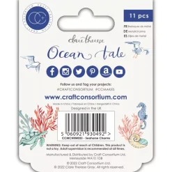 Online Charms Metálicos Seahorse Ocean Tale Telas, Sedas Y Fieltro