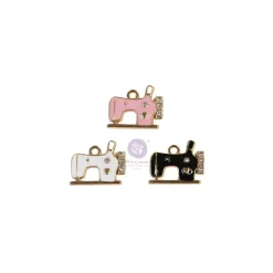 Hot Charms Metálicos Sewing Machine My Sweet Frank García Prima Telas, Sedas Y Fieltro