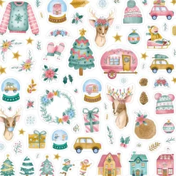 Online Chipboard Stickers All You Need Is Christmas Navidad
