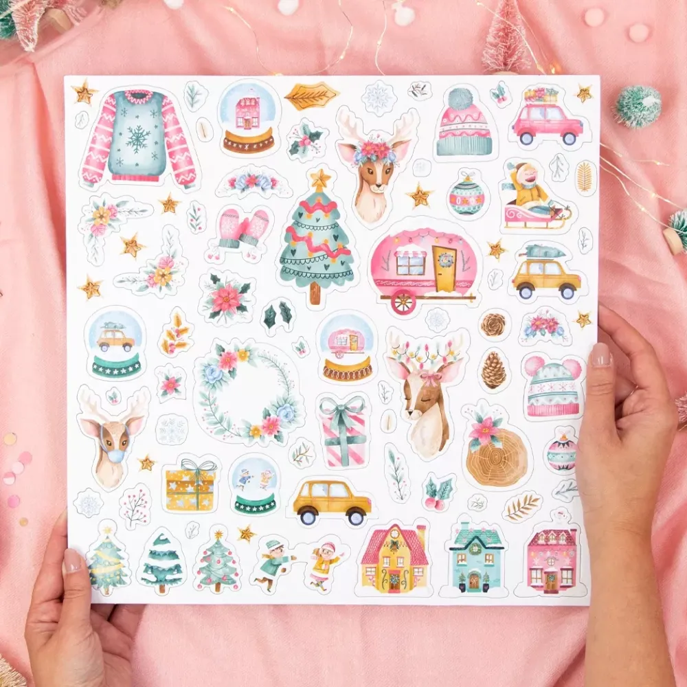 Online Chipboard Stickers All You Need Is Christmas Navidad
