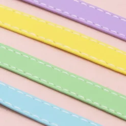 Outlet Cinta de Ecopiel Amarillo Pastel 1cm Telas, Sedas Y Fieltro