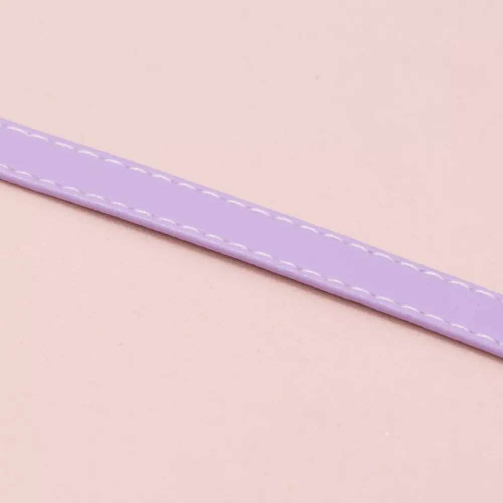 New Cinta de Ecopiel Lila 1cm Telas, Sedas Y Fieltro