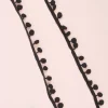 Clearance Cinta de Pompón Negra 12mm Telas, Sedas Y Fieltro