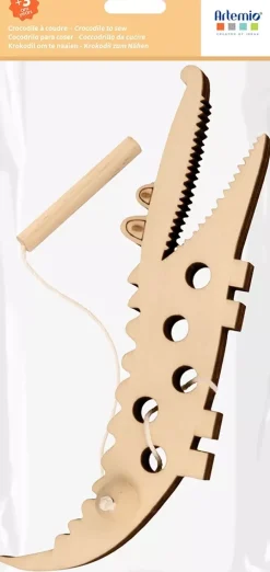 Clearance Cocodrilo de Madera para Coser Safari Maderas