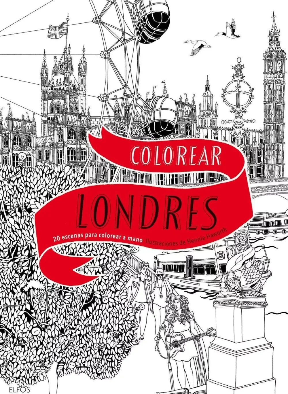Sale Colorear Londres 20 escenas para colorear a mano Colorear