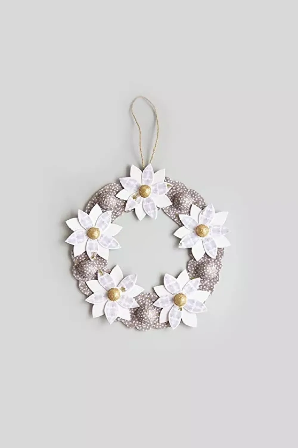 Corona de Flores de Papel Maché Cartón Y Papel Maché