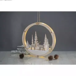 New Corona de Madera Winterland Maderas|Navidad