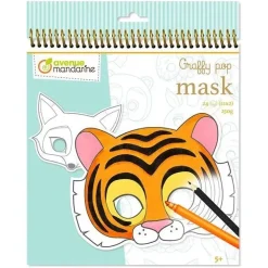 Sale Cuaderno de colorear Graffy Pop Máscaras Animales Niños Niños Y Regalos|Colorear