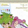 New Cuaderno de Colorear Números Graffy Pop Manga Niños Niños Y Regalos