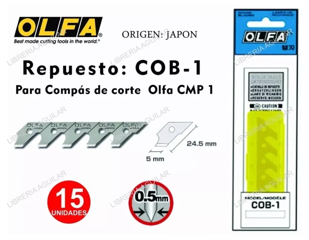 Discount Cuchillas COB-1 para cutter compás y circular. pack 15 uds Herramientas De Corte|Pastas Moldeables