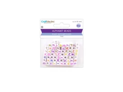 Best Cuentas Blancas con Abecedario de Colores 6mm Bisutería