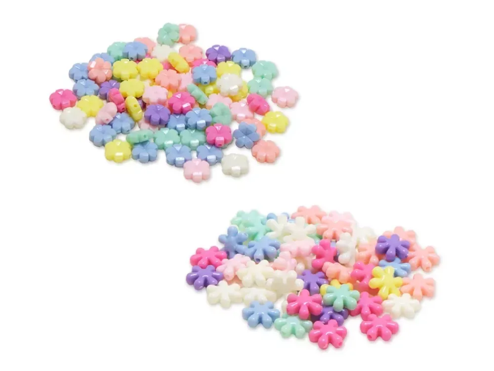 Hot Cuentas Colores Pastel Flores Bisutería