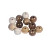Sale Cuentas de Madera Natural 12mm Bisutería