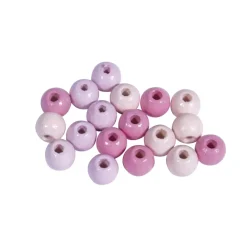 Discount Cuentas de Madera Rosado 6mm Bisutería