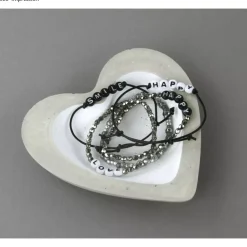 Outlet Cuentas de Plástico Blanco Abecedario 6mm Bisutería