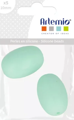 New Cuentas de silicona Oliva Verde My little Baby Bisutería