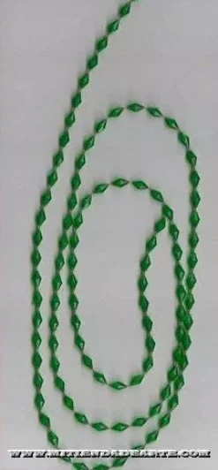 Best Cuentas romboidales de color verde esmeralda Rf. 1501A Bisutería