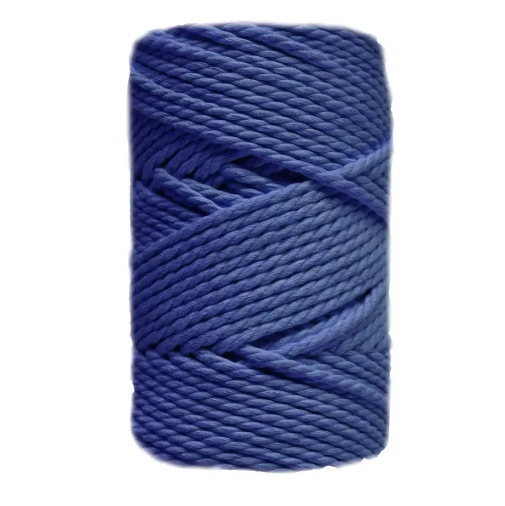 Clearance Cuerda de Macramé 3 cabos Azul Noche 3mm Macramé