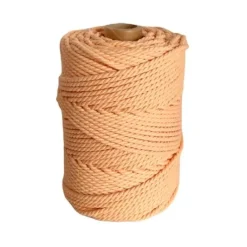 Hot Cuerda de Macramé 3 Cabos Albaricoque 3mm Macramé