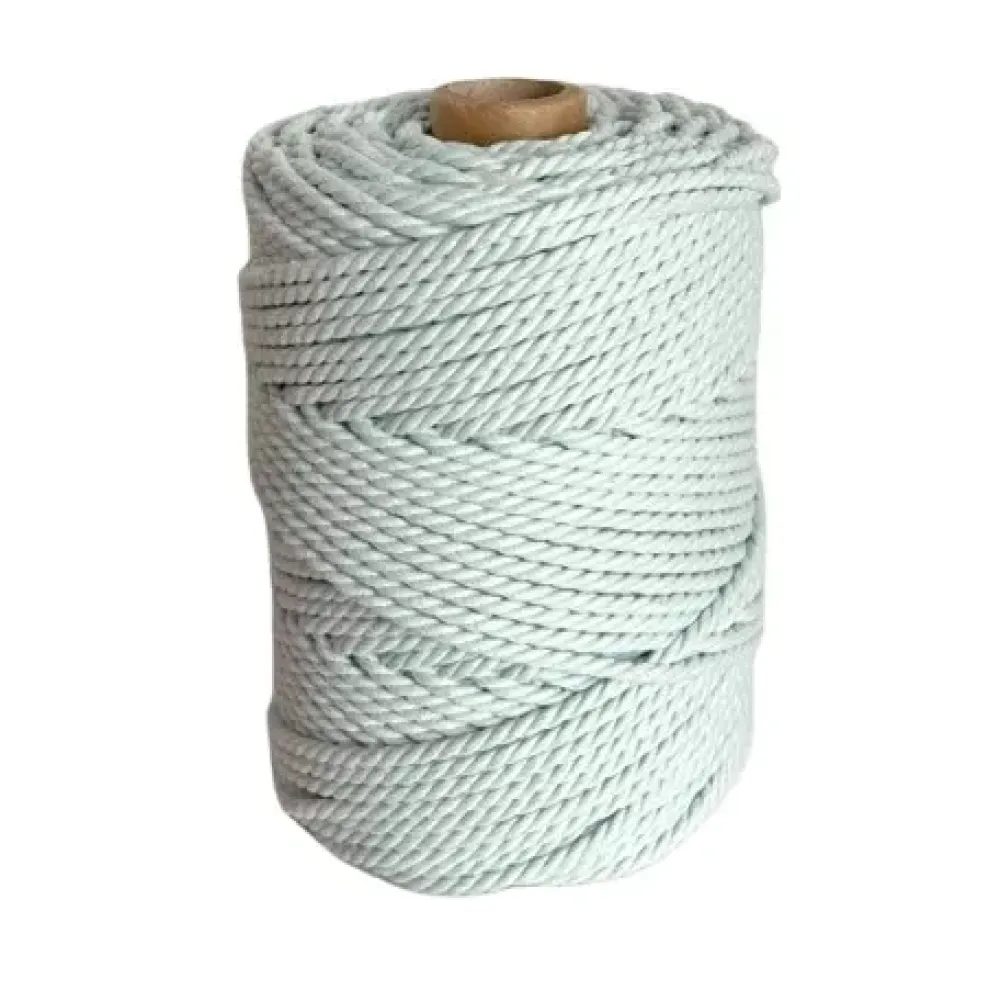 Clearance Cuerda de Macramé 3 Cabos Celeste 3mm Macramé