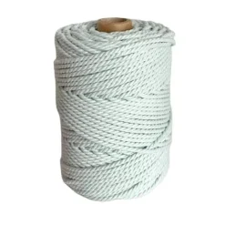 Clearance Cuerda de Macramé 3 Cabos Celeste 5mm Macramé