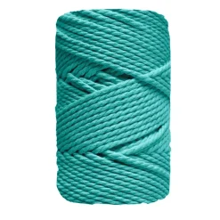New Cuerda de Macramé 3 Cabos Esmeralda 5mm Macramé