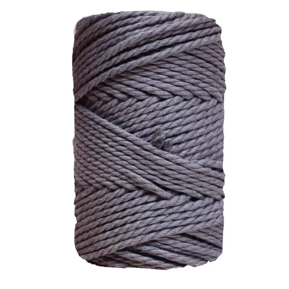 Clearance Cuerda de Macramé 3 Cabos Gris Plomo 3mm Macramé