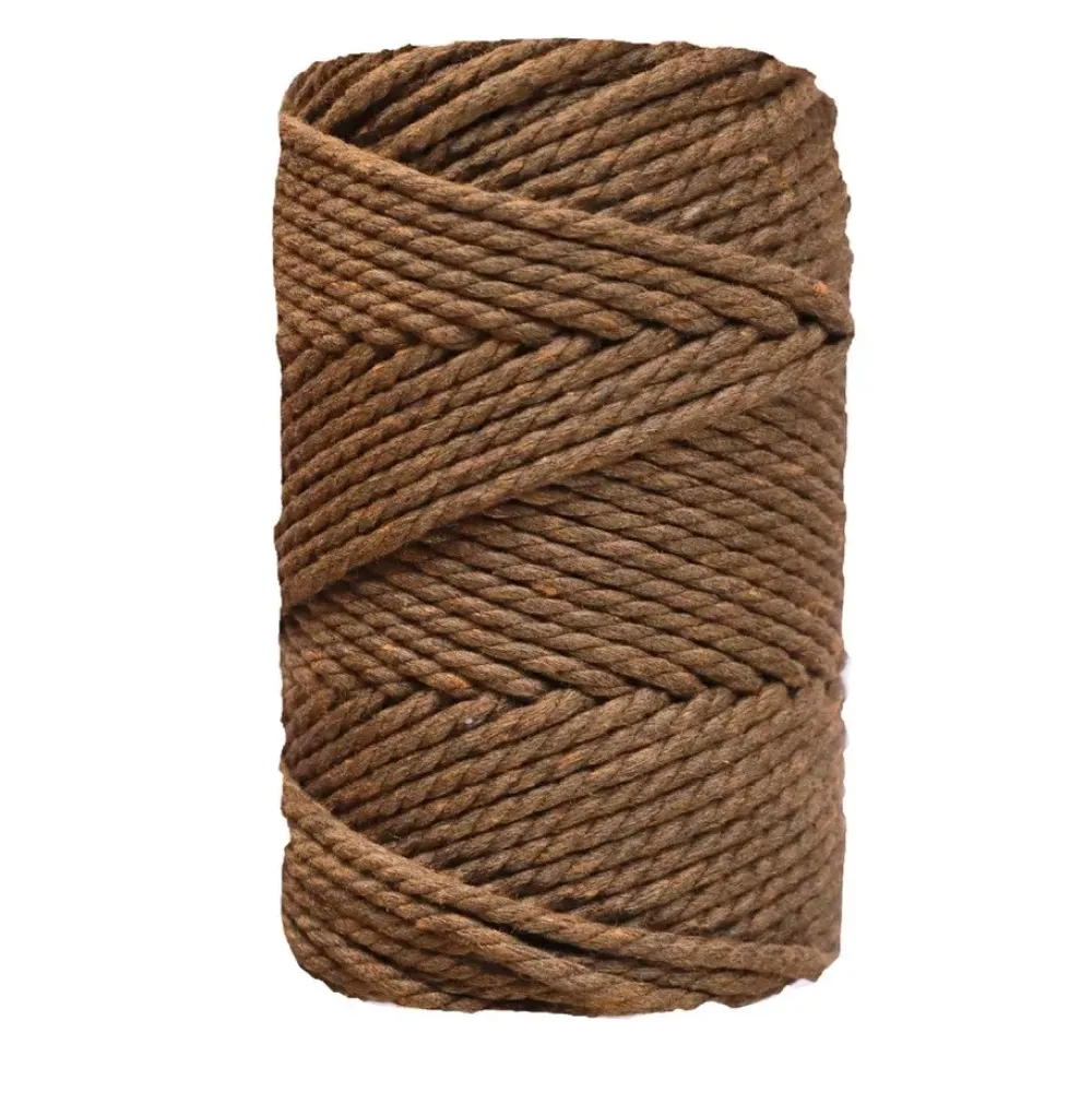 Sale Cuerda de Macramé 3 cabos Marrón Chocolate 5mm Macramé