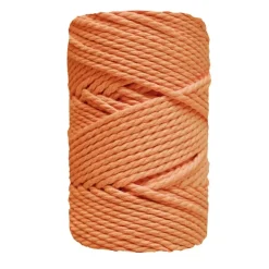 Cuerda de Macramé 3 cabos Naranja 5mm Macramé