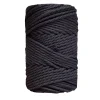 Outlet Cuerda de Macramé 3 Cabos Negro 3mm Macramé