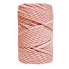 New Cuerda de Macramé 3 cabos Rosa Maquillaje 5mm Macramé