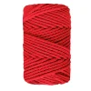 Cuerda de Macramé 3 Cabos Rojo 3mm Macramé