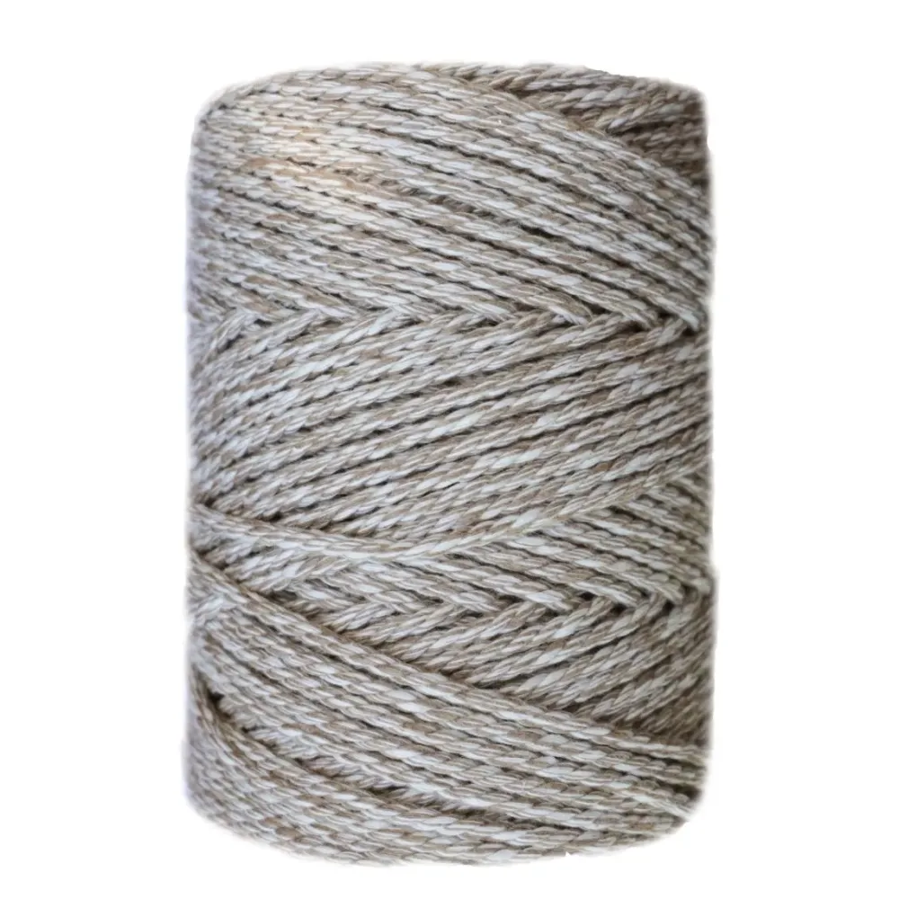 Outlet Cuerda de Macramé 3 Cabos SPRAY Crudo-Arena 3mm Macramé