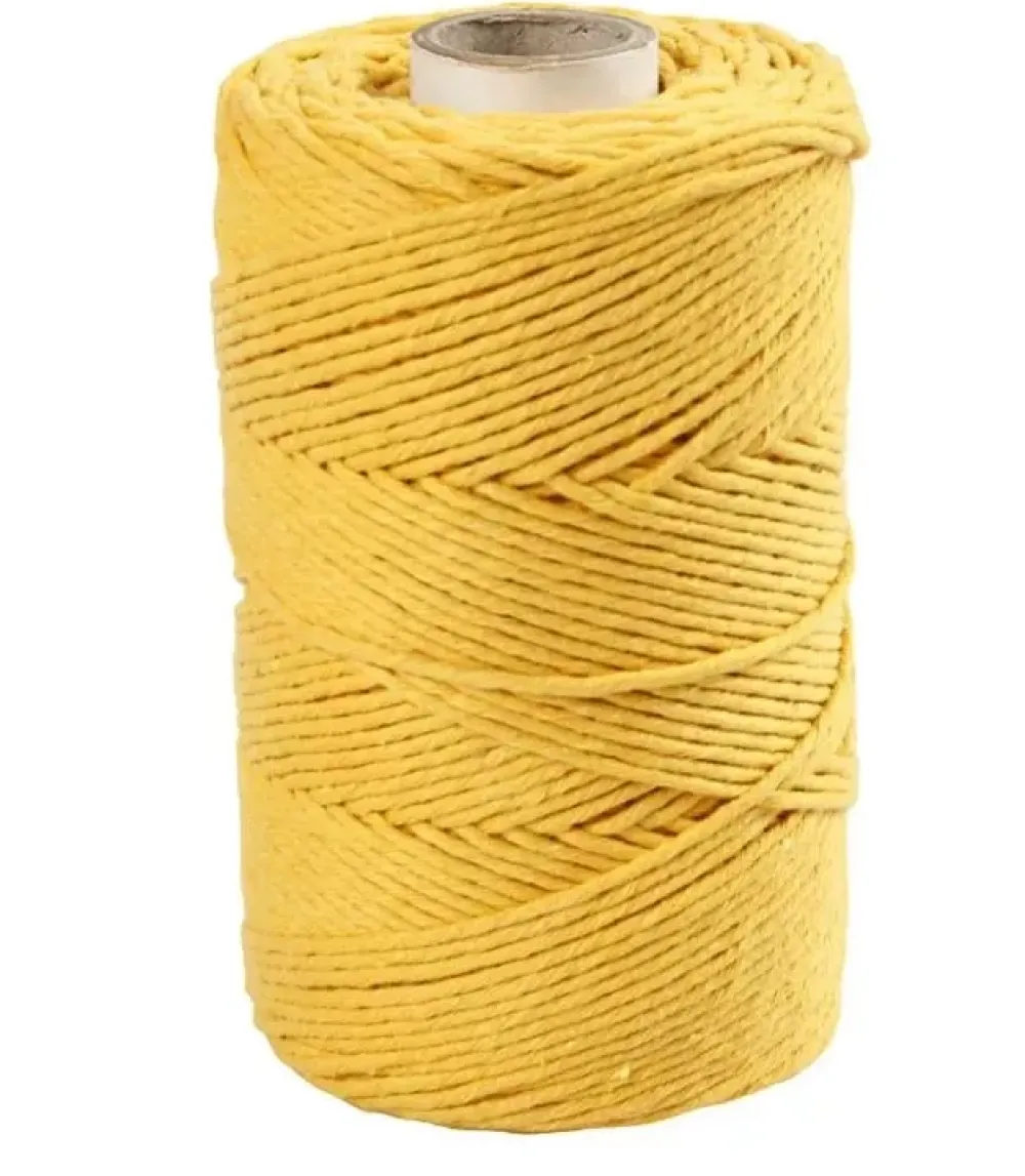 New Cuerda de Macramé Amarillo 2mm Macramé