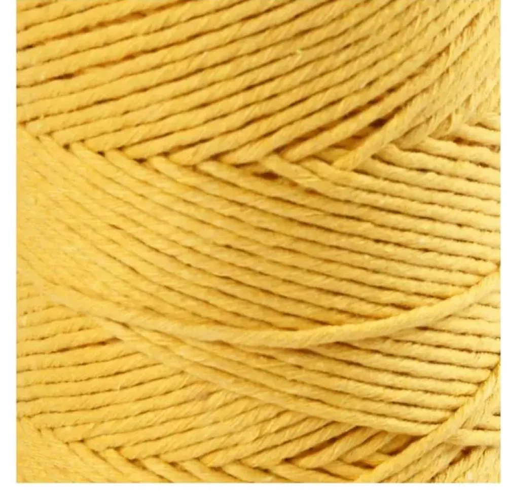New Cuerda de Macramé Amarillo 2mm Macramé