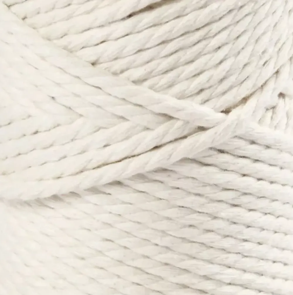 New Cuerda de Macramé Blanco 4mm Macramé
