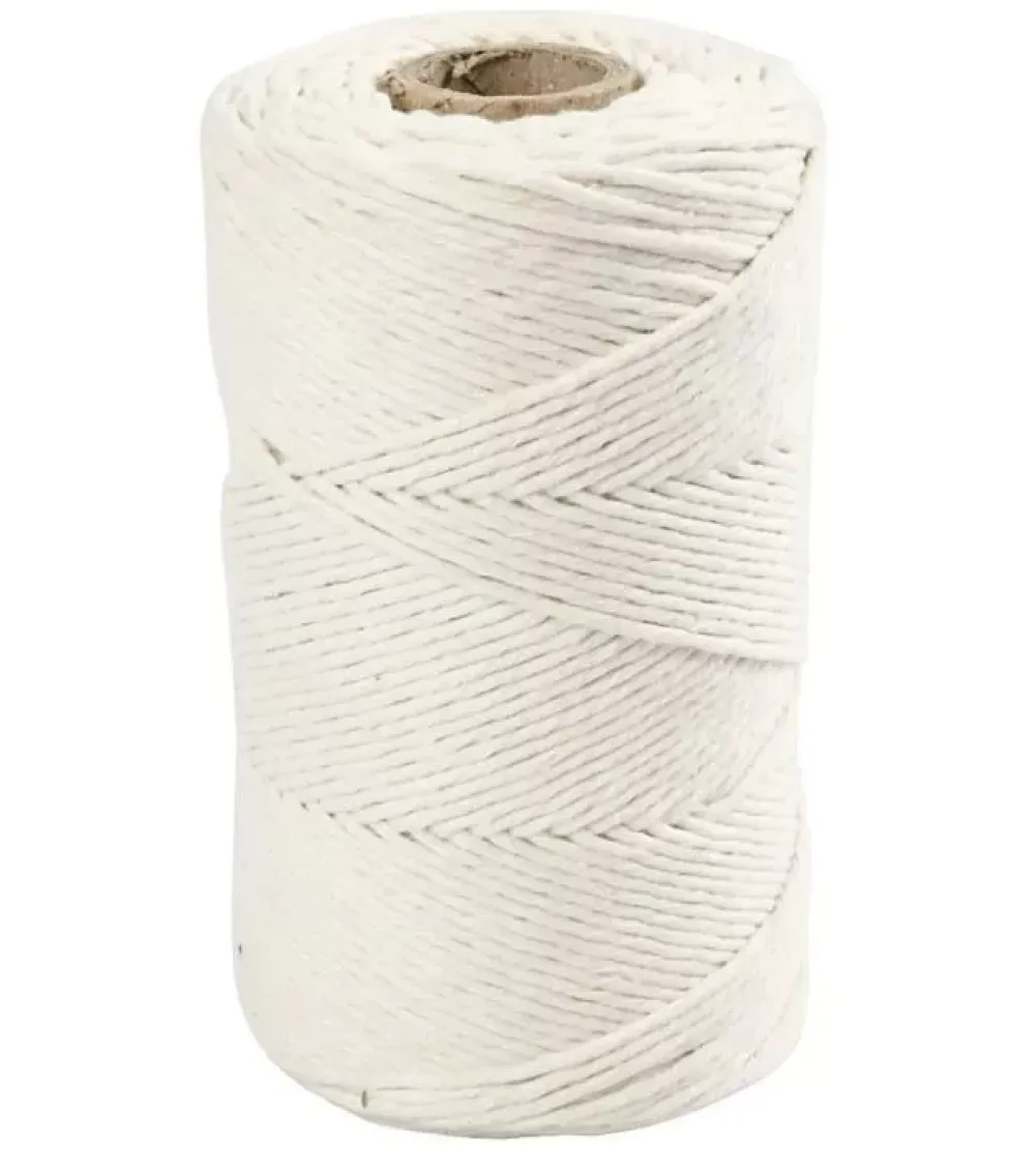 New Cuerda de Macramé Blanquecino 2mm Macramé
