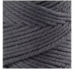 Best Cuerda de Macramé Gris 4mm Macramé