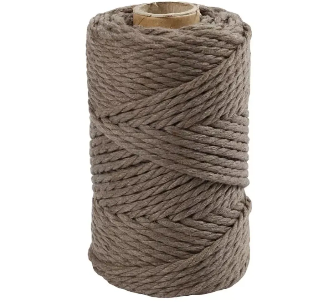 New Cuerda de Macramé Marrón Claro 4mm Macramé
