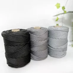 Best Cuerda de Macramé Outdoor Negro 3mm Macramé