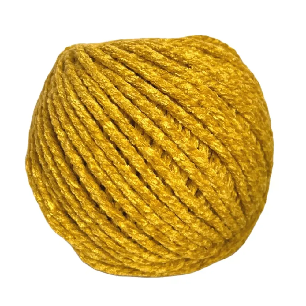 New Cuerda de Macramé Velvet Mostaza 3mm Macramé