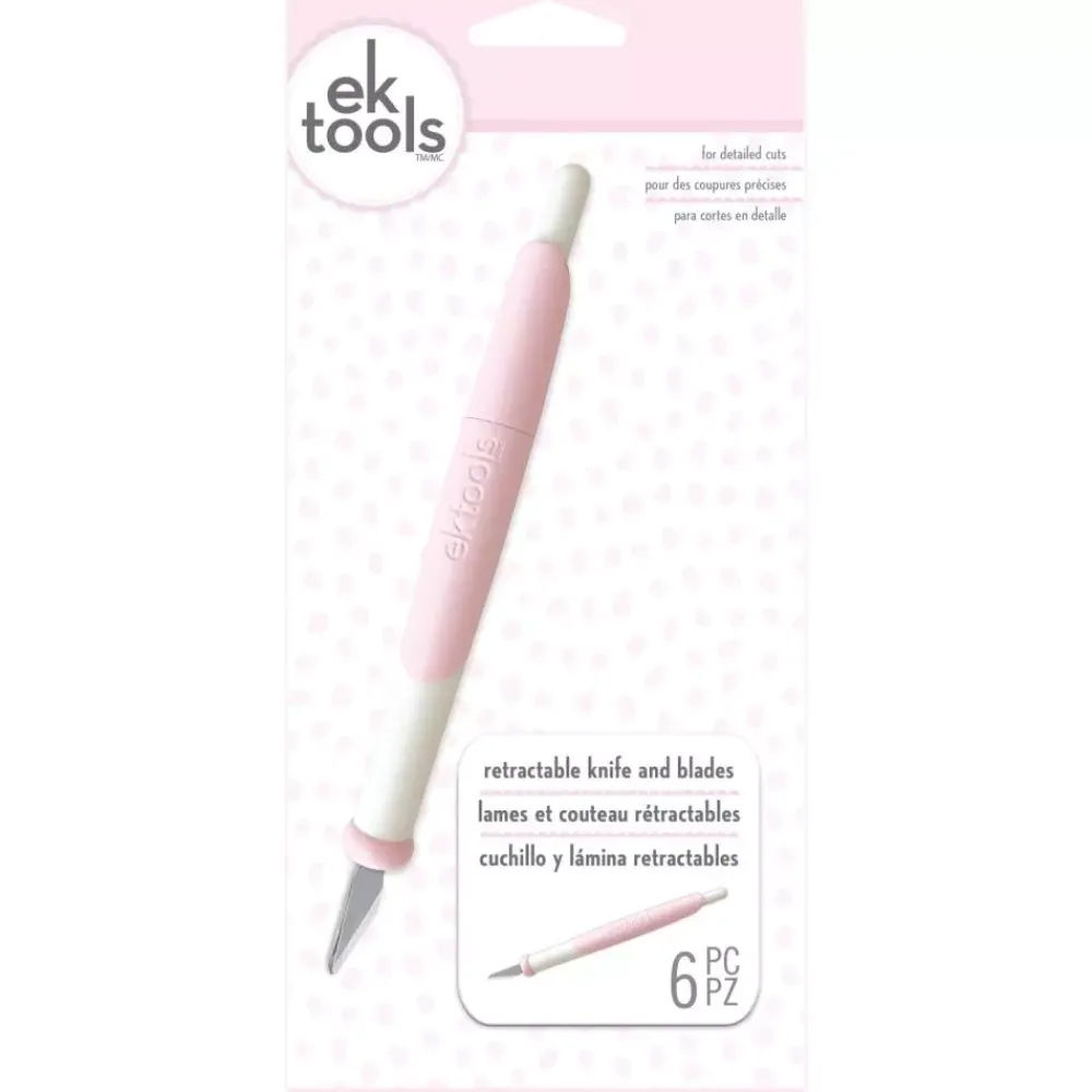Discount Cutter de Precisión Retráctil Rosa Herramientas De Corte|Goma Eva Fofuchas
