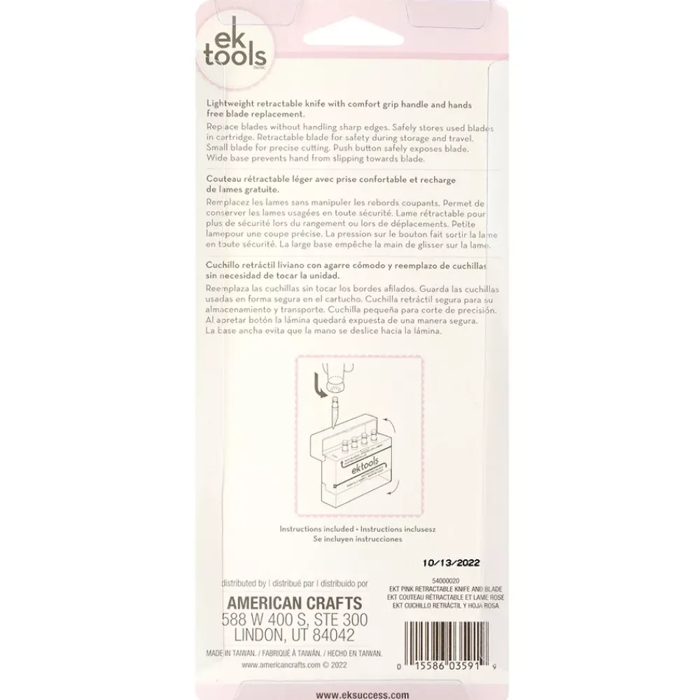 Discount Cutter de Precisión Retráctil Rosa Herramientas De Corte|Goma Eva Fofuchas