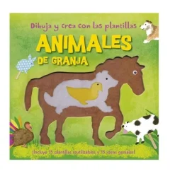 Dibuja y crea con las plantillas: Animales de la granja Niños Niños Y Regalos|Infantil