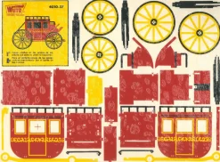 Hot Diligencia del Oeste-27 Kits Recortables Serigrafiados de Marquetería 4010-27 Maquetas Y Modelismo