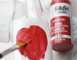 Clearance Enamels Folkart Pintura acrílica 59ml Doraduras|Pinturas De Vidrio Y Cerámica