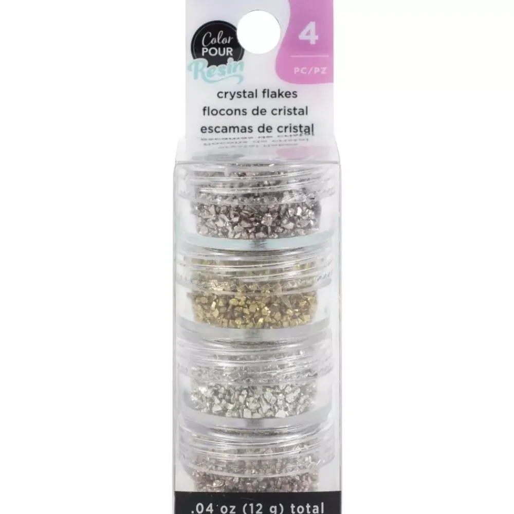Discount Escamas de Cristal Natural Color Pour Resin Doraduras