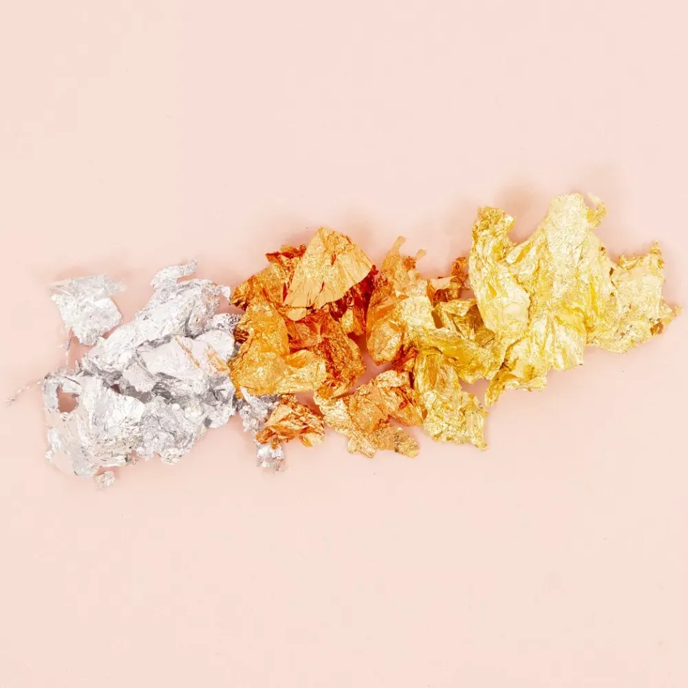 Outlet Escamas Foil Flakes Silver Doraduras